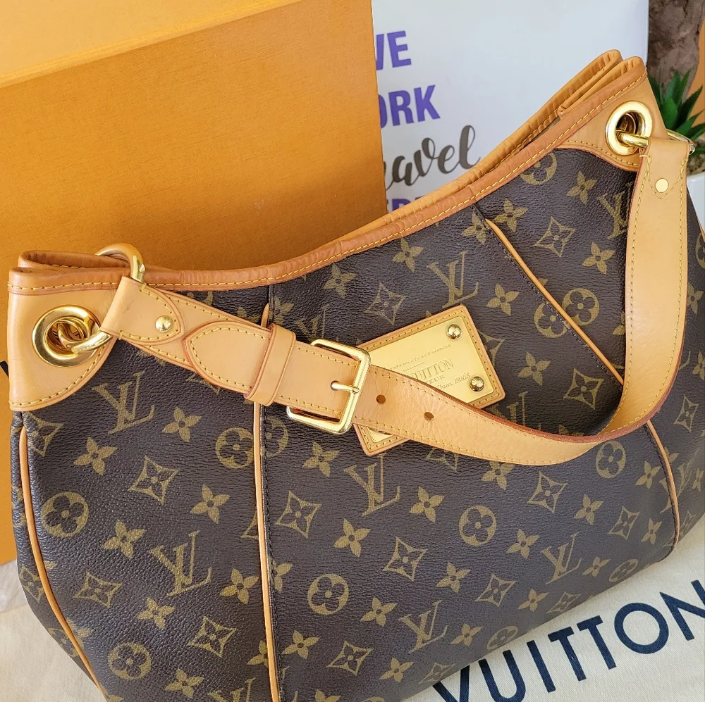Louis Vuitton Monogram Canvas Hobo with Vachetta Leather Strap